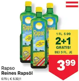 MPreis Rapso Reines Rapsöl Angebot