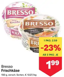 MPreis Bresso Frischkäse Angebot