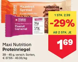 MPreis Maxi Nutrition Proteinriegel Angebot