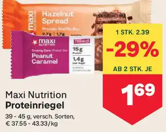 MPreis Maxi Nutrition Proteinriegel Angebot