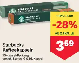 MPreis Starbucks Kaffeekapseln Angebot