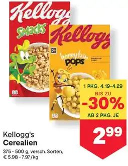 MPreis Kellogg's Cerealien Angebot