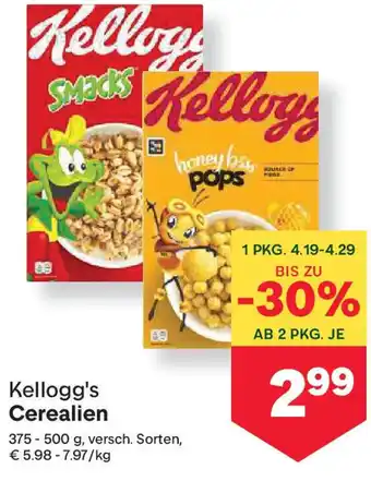 MPreis Kellogg's Cerealien Angebot