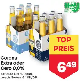 MPreis Corona Extra oder Cero 0,0% Angebot