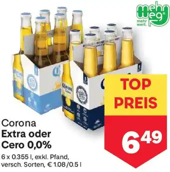 MPreis Corona Extra oder Cero 0,0% Angebot