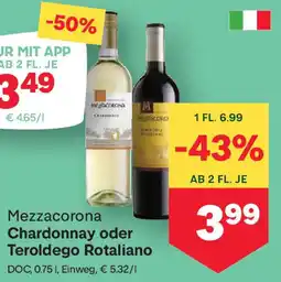 MPreis Mezzacorona Chardonnay oder Teroldego Rotaliano Angebot