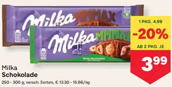 MPreis Milka Schokolade Angebot