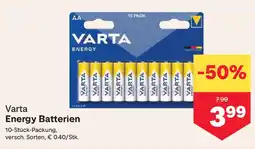 MPreis Varta Energy Batterien Angebot