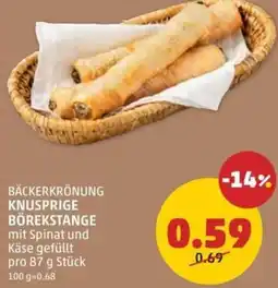 PENNY Bäckerkrönung knusprige börekstange Angebot