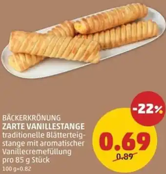 PENNY Bäckerkrönung zarte vanillestange Angebot