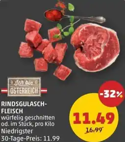 PENNY Rindsgulasch fleisch Angebot