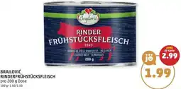PENNY Brajlović rinderfrühstücksfleisch Angebot
