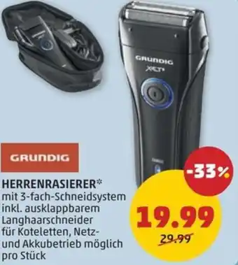 PENNY Grundig herrenrasierer Angebot