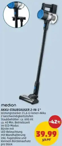 PENNY Medion akku-staubsauger 2-in-1 Angebot