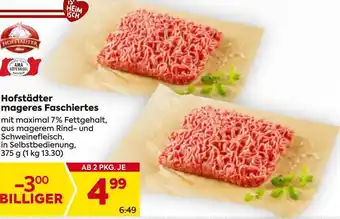 Billa Hofstädter mageres Faschiertes Angebot