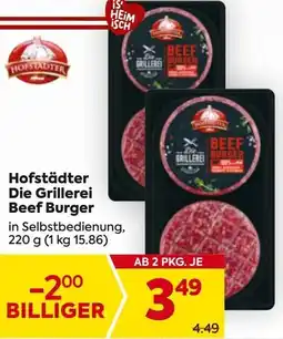 Billa Hofstädter Die Grillerei Beef Burger Angebot