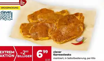 Billa clever Karreesteaks Angebot