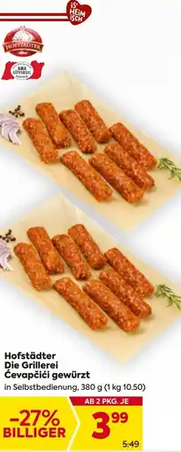 Billa Hofstädter Die Grillerei Ćevapčići gewürzt Angebot