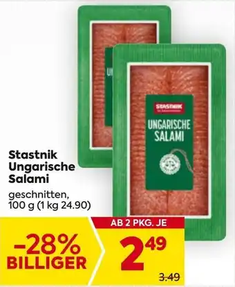 Billa Stastnik Ungarische Salami Angebot