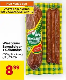 Billa Wiesbauer Bergsteiger + Cabanossi Angebot