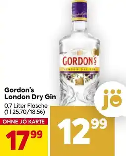 Billa Gordon's London Dry Gin Angebot