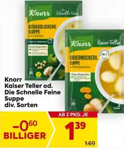 Billa Knorr Kaiser Teller od. Die Schnelle Feine Suppe Angebot