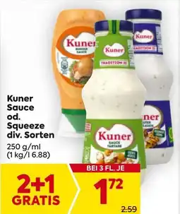 Billa Kuner Sauce od. Squeeze Angebot