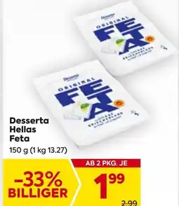 Billa Desserta Hellas Feta Angebot