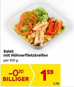 Billa Salat mit Hühnerfiletstreifen Angebot