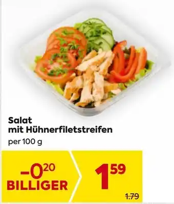 Billa Salat mit Hühnerfiletstreifen Angebot