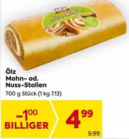 Billa Ölz Mohn-od. Nuss-Stollen Angebot