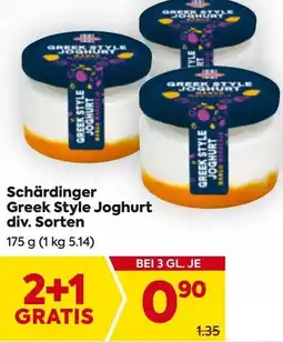 Billa Schärdinger Greek Style Joghurt Angebot