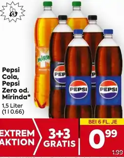 Billa Pepsi Cola, Pepsi Zero od. Mirinda Angebot