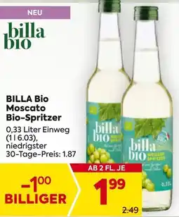 Billa BILLA Bio Moscato Bio-Spritzer Angebot
