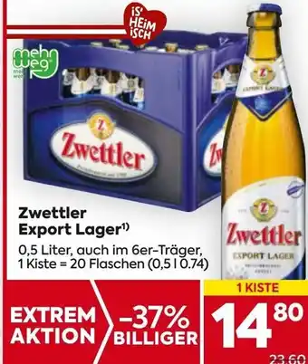 Billa Zwettler Export Lager Angebot