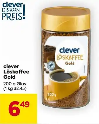 Billa clever Löskaffee Gold Angebot