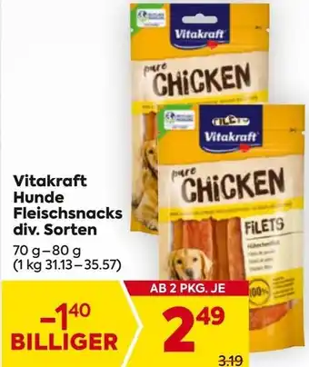 Billa Vitakraft Hunde Fleischsnacks Angebot