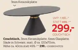 XXXLutz Couchtisch in metall, glas, keramik Angebot