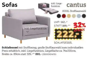 XXXLutz Cantus Schlafsessel Angebot