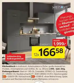 XXXLutz Welnova Küchenblock Angebot
