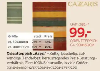 XXXLutz Cazaris Orientteppich Angebot