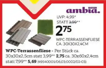 XXXLutz WPC Terrassenfliese Angebot