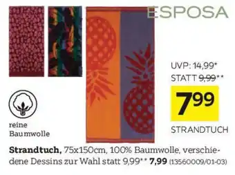 XXXLutz Esposa Strandtuch Angebot