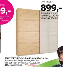 Mömax Schwebetürenschrank Quadra Angebot