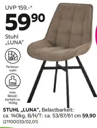 Mömax Stuhl Luna Angebot