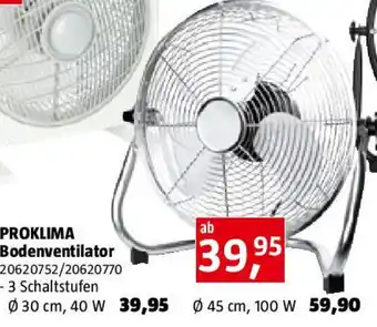 Bauhaus PROKLIMA Bodenventilator Angebot