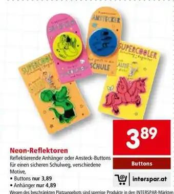 Interspar Neon-Reflektoren Angebot