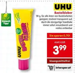 Interspar UHU Bastelkleber Angebot