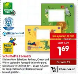 Interspar Schulhefte Formati Angebot