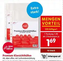 Interspar Premium Klarsichthüllen Angebot
